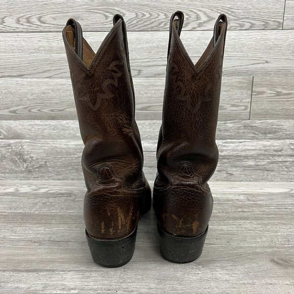 Ariat Heritage Mens Brown Leather Roper Round Toe Cowboy Boots Size 🧧SOLD🧧 - Picture 3 of 11